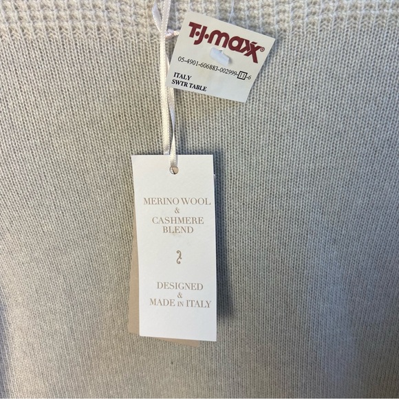 Bendetta B Cream Sweater Wool Cashmere Blend Small NWT - Picture 4 of 8